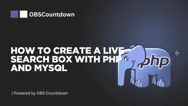 How To Create a Live Search Box with PHP and MySQL cover image