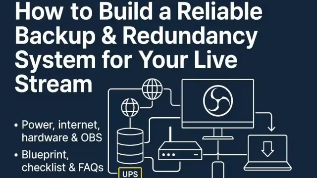 Reliable Live Stream Redundancy: The Complete Backup Guide for OBS & Multi-Platform Streaming cover image