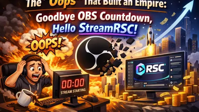 The "Oops" That Built an Empire: Goodbye OBS Countdown, Hello StreamRSC! cover image