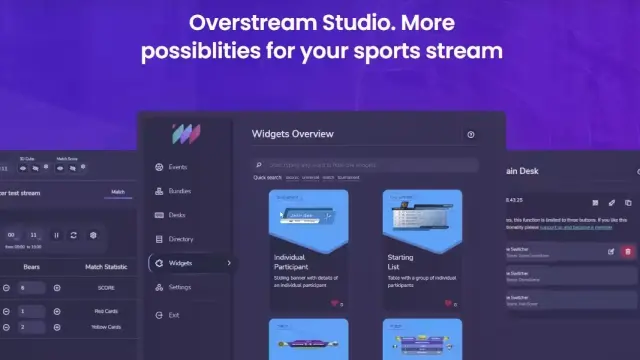 Application with animated widgets that will help make your sports stream better cover image