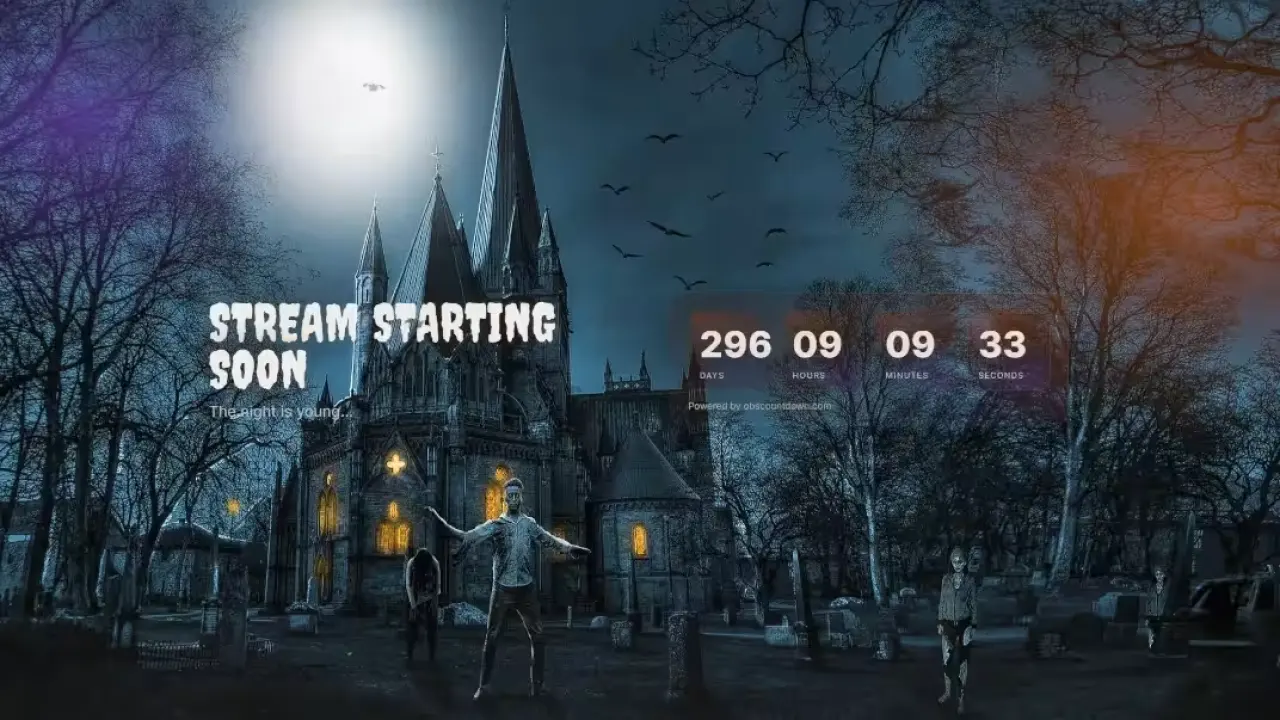 Countdown to Halloween Animated Overlay image