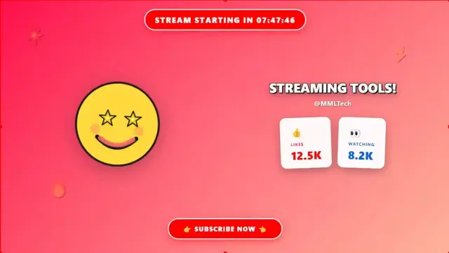 Stream Starting Soon + Youtube Live Viewers Likes Counter Overlay cover image