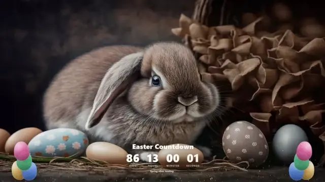 Countdown to Easter Animated Overlay Easter Countdown Timer cover image