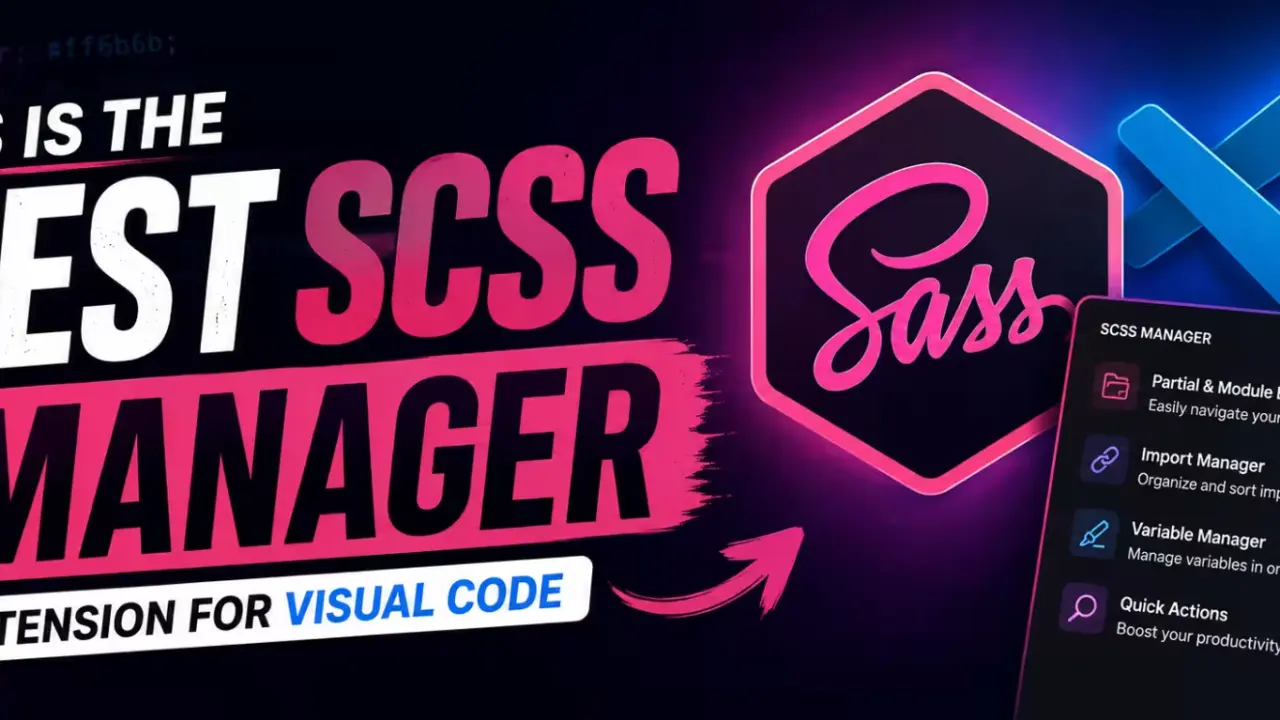 SCSS Manager for VS Code: Refactor, Minify & Convert SCSS in One Click image