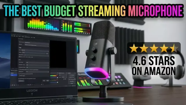 FIFINE AM8 Microphone Review - Real-World Test for OBS Studio and Streaming cover image
