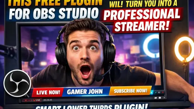 Smart Lower Thirds v2.6.0 - This Free OBS Plugin Will Turn You Into a Professional Streamer cover image