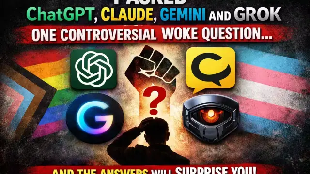 I Asked ChatGPT, Claude, Gemini and Grok One Controversial Woke Question and the Answers Will Surprise You cover image