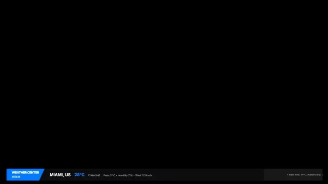 Modern Animated Weather Ticker for OBS, Streams & Web Dashboards cover image