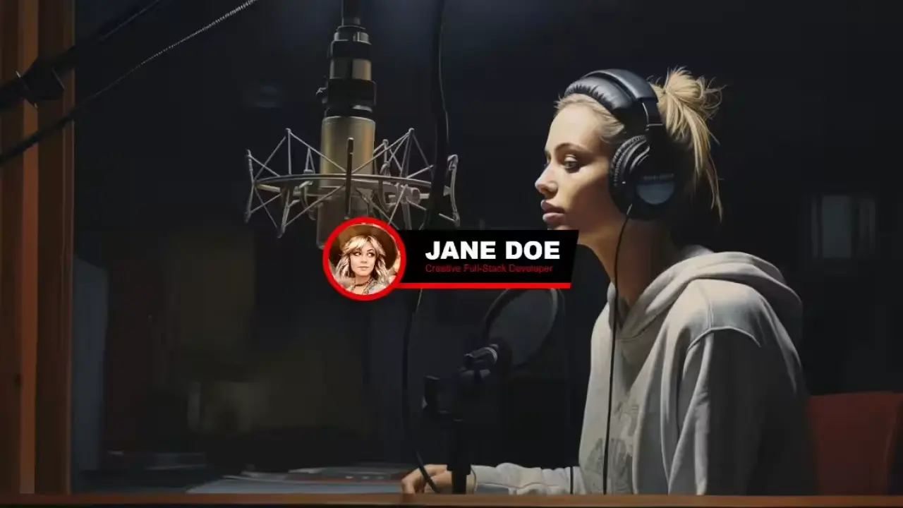 Rounded Slide-In Podcast Grade Lower Third image
