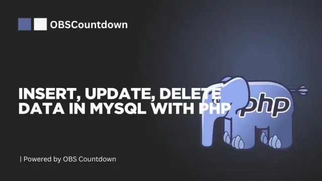 Insert, Update, Delete Data in MySQL with PHP cover image