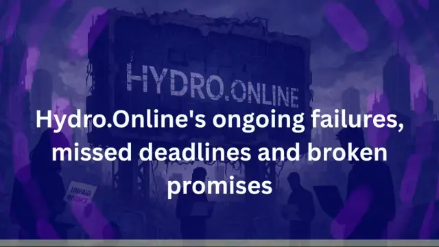 Hydro.Online's ongoing failures, missed deadlines and broken promises cover image