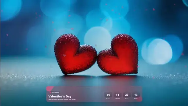 Countdown to Valentine’s Day Animated Overlay cover image
