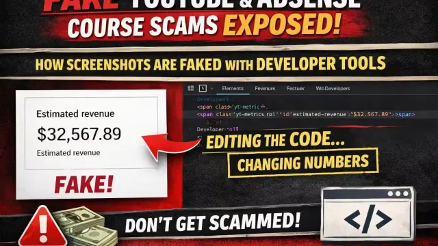 Fake YouTube & AdSense Course Scams Exposed cover image