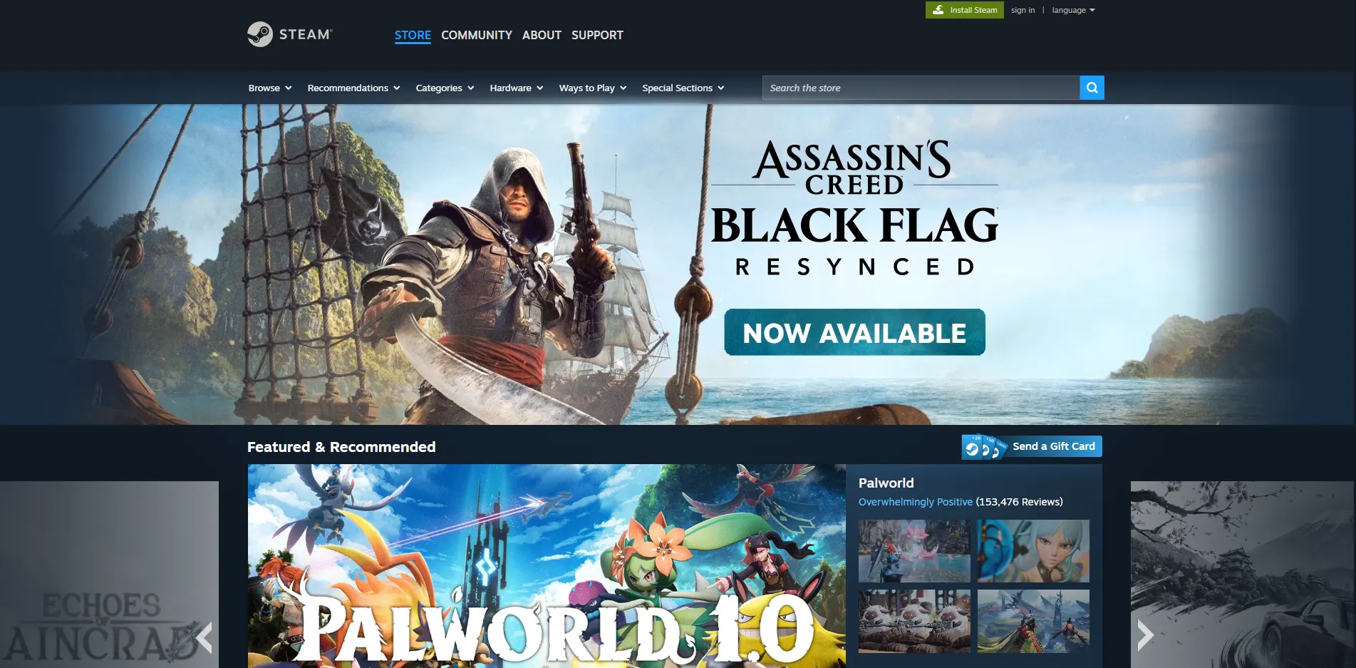 Valve Steam logo representing the world's largest PC gaming distribution platform.